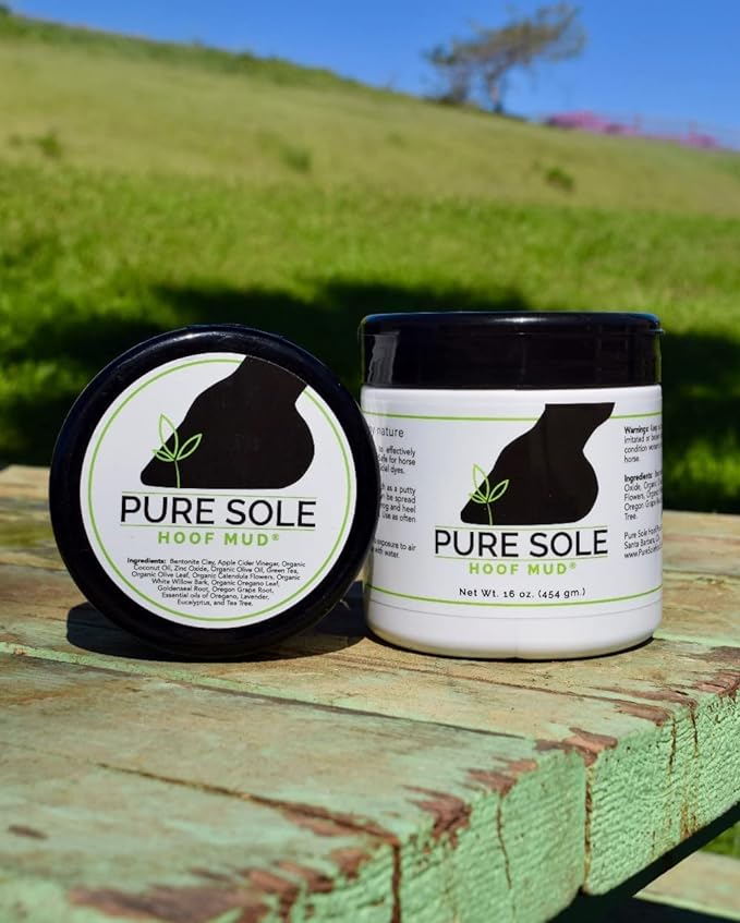 Thrush Treatment for Horses - Pure Sole Hoof Mud - Hoof Clay for Horses - A Horse Hoof Care Product for Thrush, White Line, and Hoof Wall Separation | Use Regularly for A Healthy Hoof. - 16 oz.