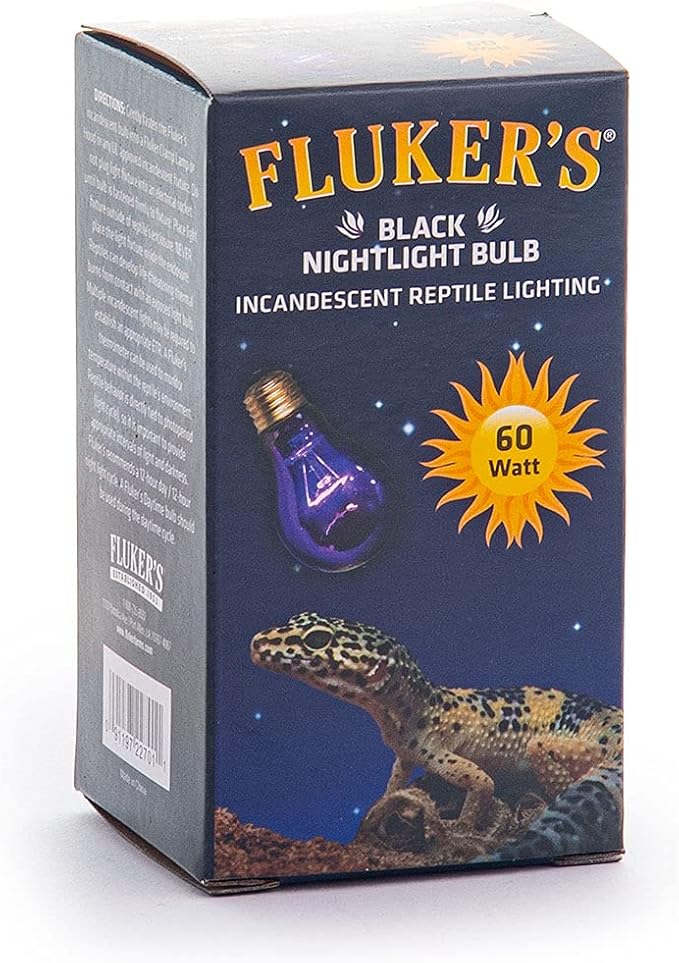 Fluker's Incandescent Black Nightlight Bulbs for Reptiles, 60 Watt