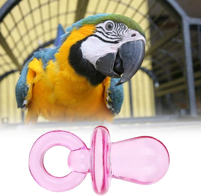 50pcs Bird Toys, Plastic Bird Nipple Toys Bite Chew Toys Plastic Colorful Bird Pacifiers Pet Teeth Toy Birds Accessories for Parrot Parakeet Cockatiel Budgie Conure Lovebird