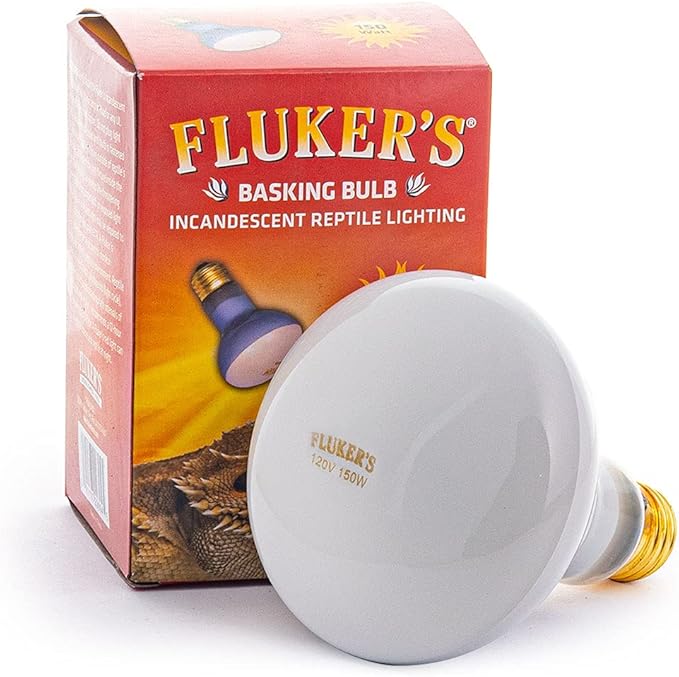 Fluker's Incandescent Basking Spotlight Bulbs for Reptiles Tanks, Reptile Heat Lamp Bulbs for Infrared Light, 75-Watt