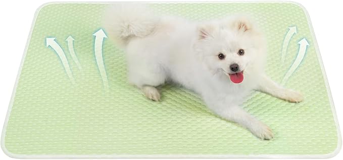 Mora Pets Dog Cooling Mat Breathable Cooling Pad for Dog Cats Washable Pet Cooling Mat for Indoor Outdoor Pets with Non-Slip Bottom 36 x 24 inch Large