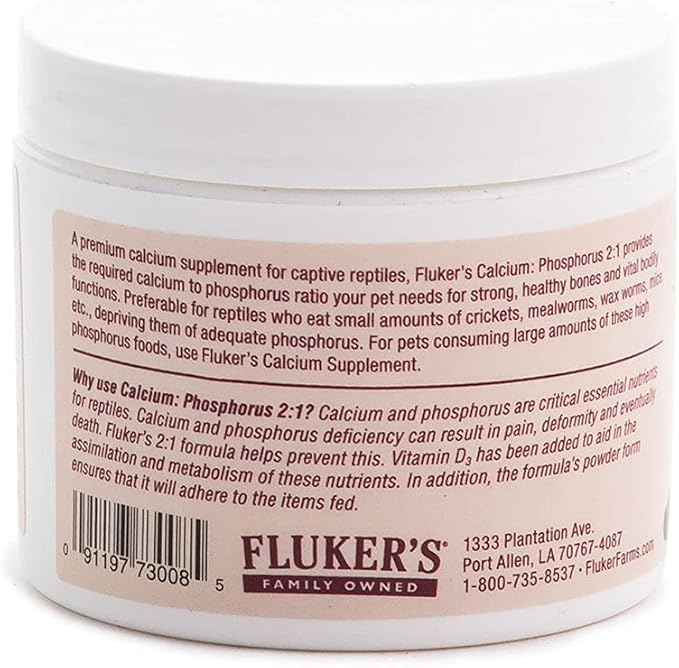 Fluker's Calcium to Phosphorus Reptile Dietary Supplement, 4 oz (Pack of 2)