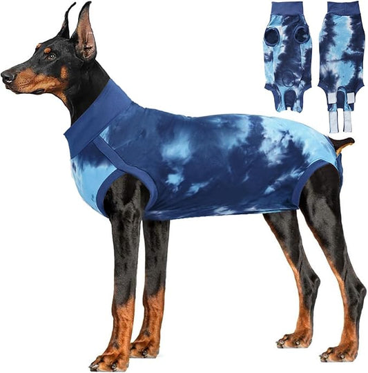 Lianzimau Dog Recovery Suit,Spay Suit for Female dog,E-Collar Cone Alternative After Surgery Anti-Licking,Neuter Suit for Male Dogs,Dog Surgical Suit for Abdominal Wounds Dog Onesie Body Suits