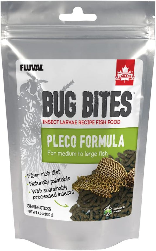 Fluval Bug Bites Bottom Feeder Fish Food, Sticks for Medium to Large Sized Fish, 4.59 oz., A6587