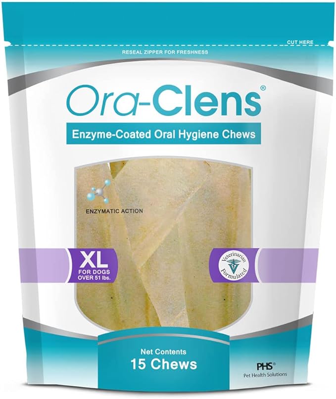 HealthyPets 15 Count Ora-Clens Oral Hygiene Chews, X-Large