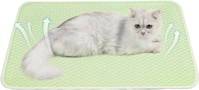 Mora Pets Dog Cooling Mat Breathable Cooling Pad for Dog Cats Washable Pet Cooling Mat for Indoor Outdoor Pets with Non-Slip Bottom 28 x 22 inch Medium