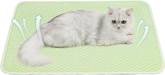 Mora Pets Dog Cooling Mat Breathable Cooling Pad for Dog Cats Washable Pet Cooling Mat for Indoor Outdoor Pets with Non-Slip Bottom 28 x 22 inch Medium