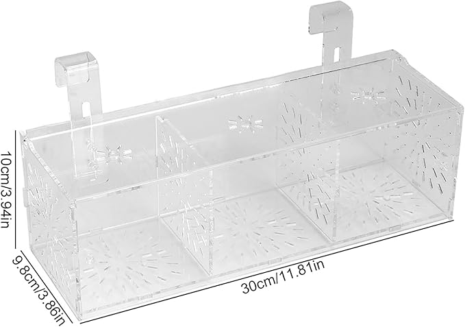 Fish Breeding Box, Fish Breeding Isolation Box Breeder Isolation Divider Hatching Box Acrylic Transparent Aquarium Hatchery Incubator Holder