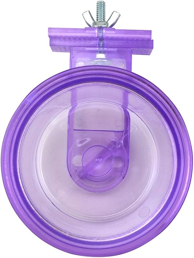 Lixit Quick Lock Removable Cage bowls for Rabbits, Birds, Dogs, Cats, Gunea pigs and Other Small Animals. (Purple, 10oz)