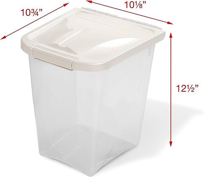Van Ness 10-Pound Food Container with Fresh-Tite Seal (FC10) white