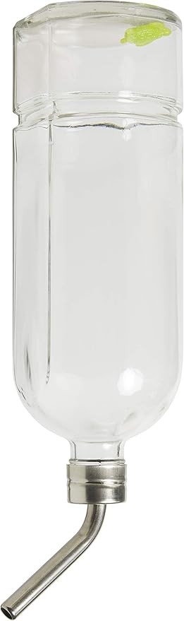 Lixit Chew Proof Flat Sided Water Bottles for Rabbits, Ferrets, Rats, Birds, Hamsters, Guinea Pigs, Chinchillas Gerbils and Other Small Animals (26oz Pack of 2)