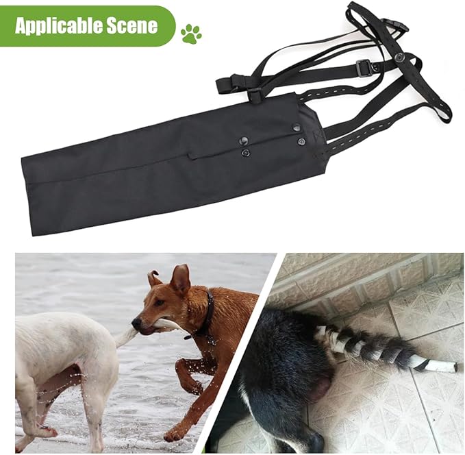 Dog Tail Protector Bag Dogs Tail Guard Sleeve Wound Heal Protector for Pets Animals Dog Happy Tail Syndrome
