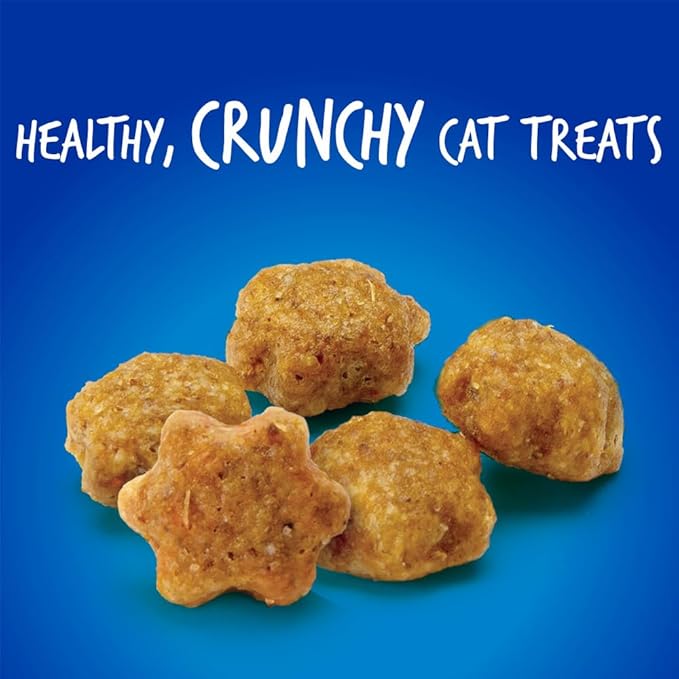 Fruitables Crunchy Low Calorie Treats Packed with Protein For Cats Healthy Free of Wheat, Corn and Soy – Made with Real Chicken with Blueberry – 2.5 Ounces