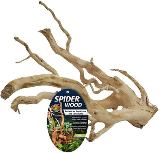 Zoo Med Spider Wood, Small, Perfect for Aquariums and Terrariums, 690857, Small/8-12 Inch