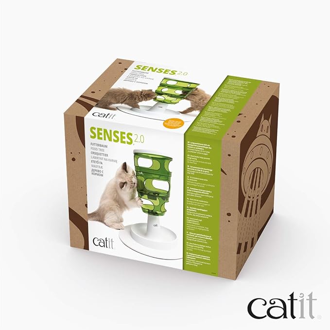 Catit Senses 2.0 Food Tree - Sturdy Tree-Shaped Slow Feeder