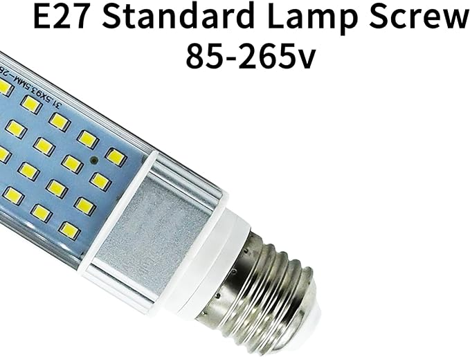 LED Compact Bulb 13W 6500K,Full Spectrum LED Light for Reptiles,Amphibian and Plant Growth,10000H Long Lifespan and Rotate 90°(1.4 * 1.4 * 8inch)