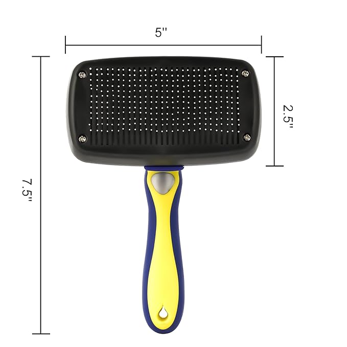 Pet Grooming Brush, Double Sided Undercoat Rake for Dogs & Cats, Professional Deshedding Brush and Dematting Tool, Safe and Effective Removing Knots, Mats, Tangles,and Flying Hair