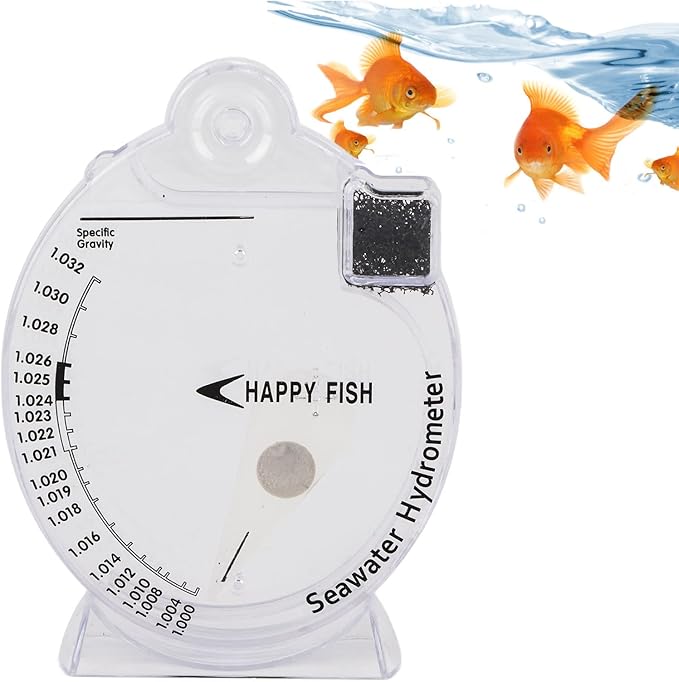 Zerodis Sea Hydrometer Salinity Specific Test Concentration Aquarium Testing Tool for Fish Water Marine Sea Saltwater(#1)