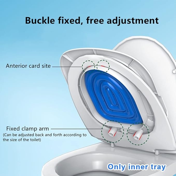 Cat Toilet Training Kit, New Type Cat Potty Training System, Cat Toilet Trainer Urinal Seat for Teaching Cat to Use Toilet, Suit for Most Toilets Three Colors for Choose