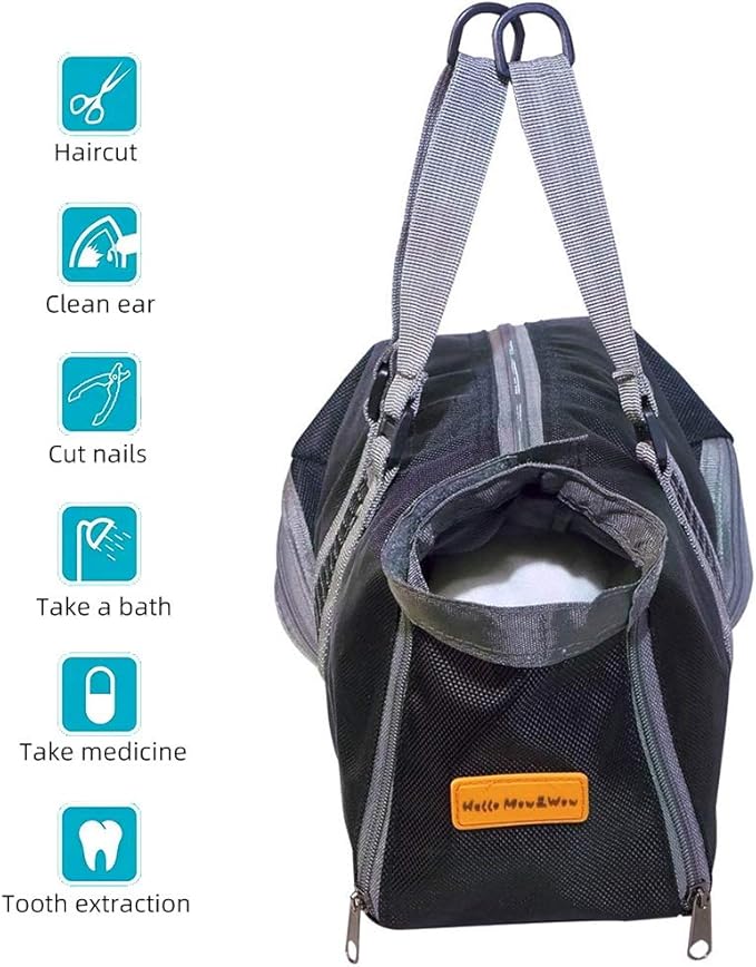 Cinf Cat Nail Clipping Cleaning Grooming Restraint Bag No Scratching Biting for Bathing Nail Trimming Injecting Examining