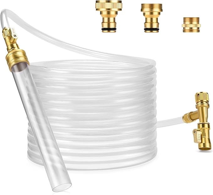 Gravel Vacuum for Aquarium Water Changer Fish Tank Cleaning Tools, Siphon Universal Quick Pump Aquarium Water Changing (70ft)