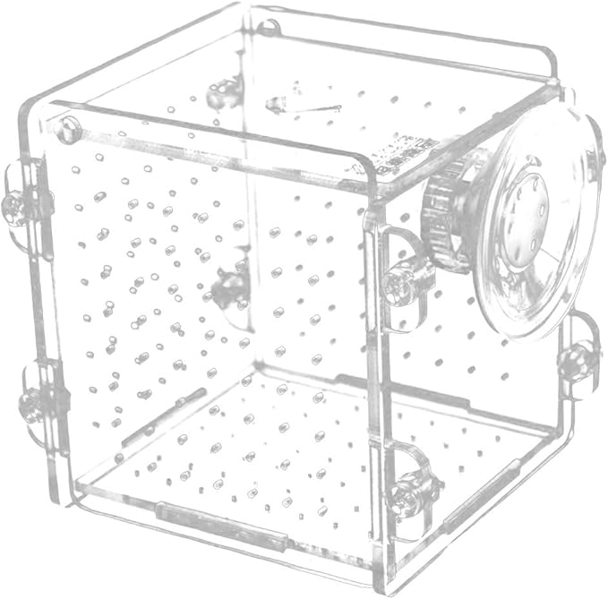 Fish Breeding Box, Acrylic Aquarium Isolation Box Fish Breeder Box with Suction Cup Aquarium Fish Hatchery Incubator for Newborn Baby Fry Shrimp Betta Guppy Clownfish