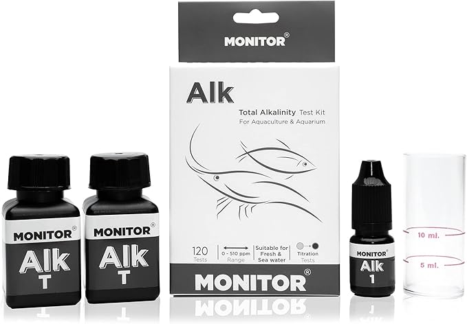 Generic Monitor Alkalinity Test KIT (120 Tests) - Monitor Aquarium & aquaculture Water Quality