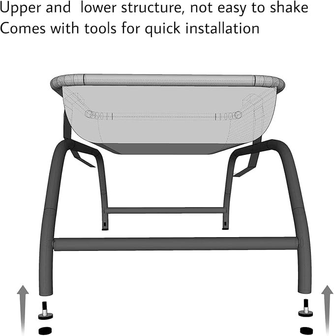 Cat Bed [Designed for Big Cats] Dog Pet Square Hammock Bed Free-Standing Cat Sleeping Bed Cat Supplies Whole Wash Stable Detachable Easy Assembly Indoor Outdoor