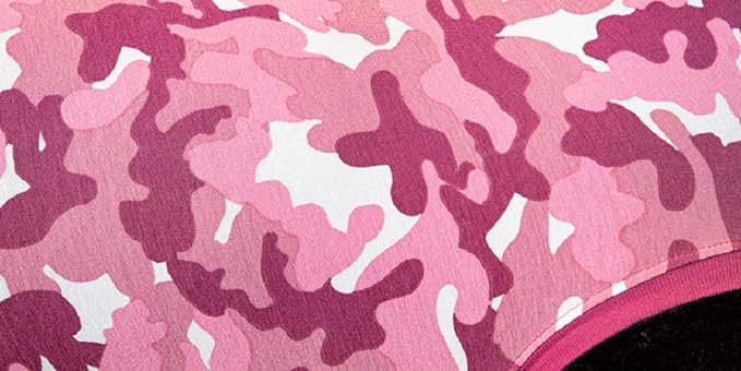 Suitical Recovery Suit for Dogs | Spay and Neutering Dog Surgery Recovery Suit for Male or Female | Soft Fabric for Skin Conditions | S+ | Neck to Tail 19.3”-22.4” | Pink Camouflage