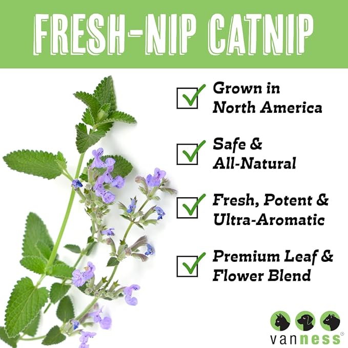 Van Ness Fresh-Nip Catnip, 1-Ounce