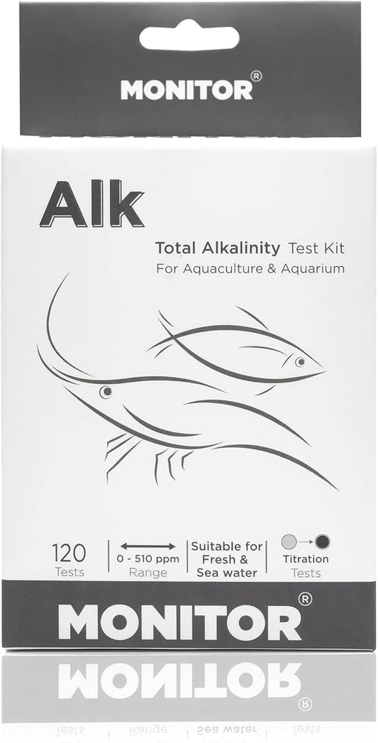 Generic Monitor Alkalinity Test KIT (120 Tests) - Monitor Aquarium & aquaculture Water Quality