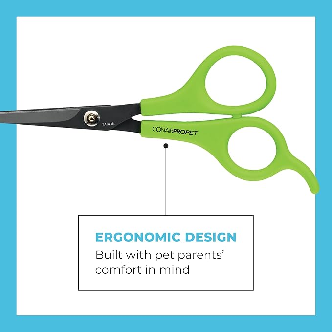 CONAIRPROPET 5" Dog Scissors for Grooming with Rounded Tip For Added Protection, Ideal for all Size Breeds