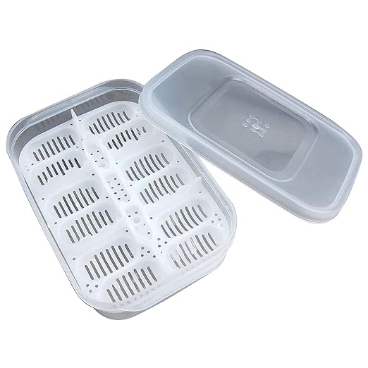 Reptile Egg Incubator Professional Hatcher Hatching Box Case Tray Plastic Breeding Incubator for Hatching Snake,Lizards, Reptiles,Gecko(12 Slots Without Thermometer)