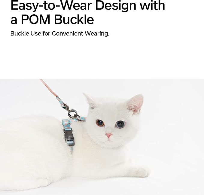 pidan Cat Harness & Leash Set, Cats Escape Proof Adjustable Kitten Harness for Large Small Cats