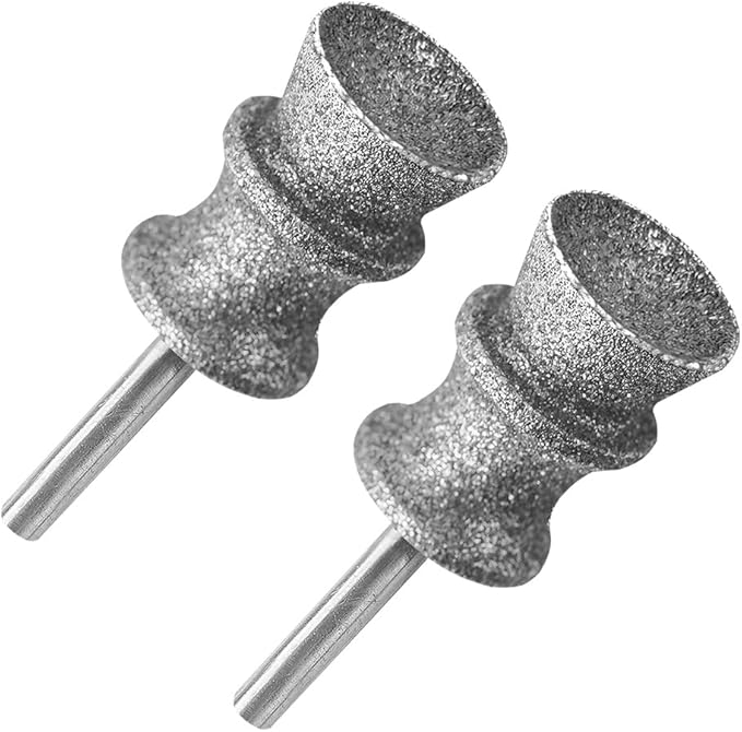 Diamond Dremel Dog Nail Grinder Bits for Rotary Tool,1/8'' Dremel Dog Nail Grinder Replacement Wheel, Dog Nail Grinder Attachment, 2-Pack（Large A）