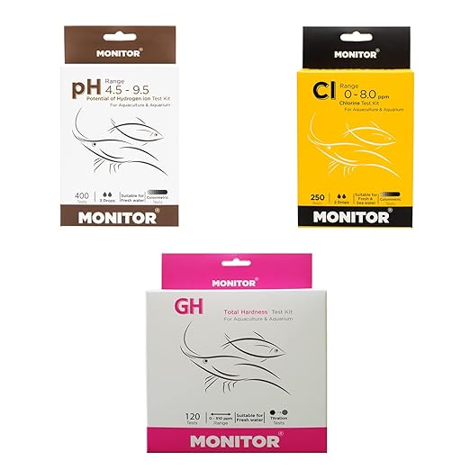 Monitor pH4.5-9.5, Chlorine, Total Hardness Test KIT_Combo Set