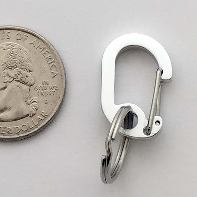 LuckyPet Klippy Pet Tag Quick Clips - Efficient Pet Tag Clips for Collars - Secure ID Tags with Quick Clips - Cat & Dog Collar Rings for Pet Safety - Easy Attachment and Removal - Silver, 2 Pack