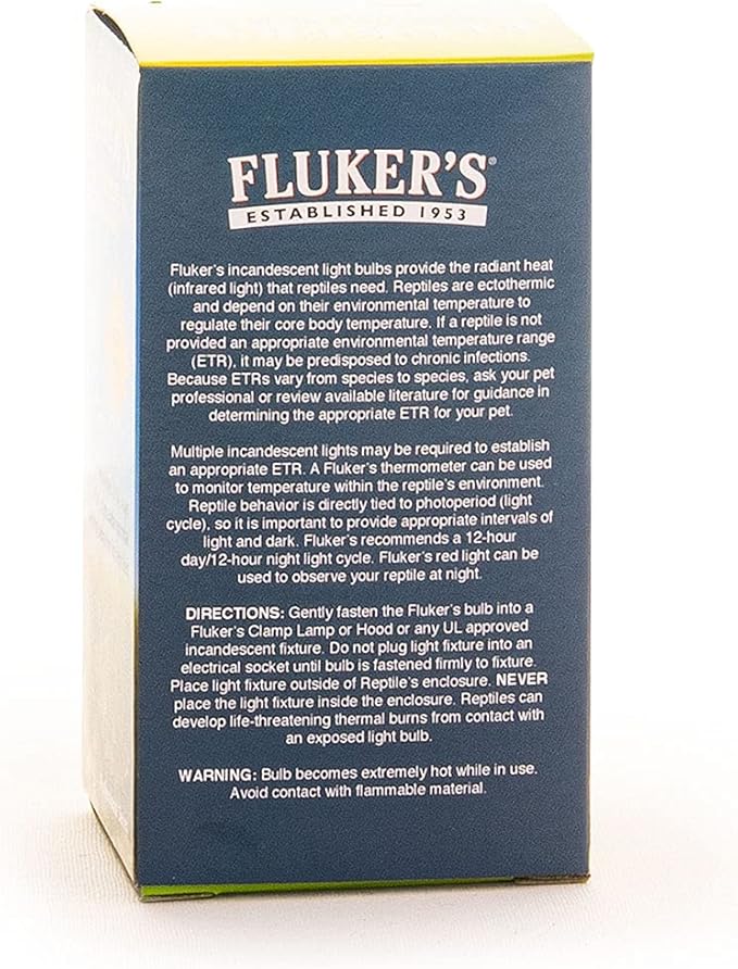 Fluker's Reptile Incandescent Blue Daylight Bulb for Reptiles and Amphibians, 100 Watt