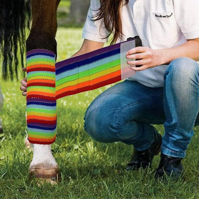 Elastic Polo Leg Wrap Compression Bandage for Horses, Dogs, Cats, Sheep, Cow, Dog Wound Care, Vet Wrap