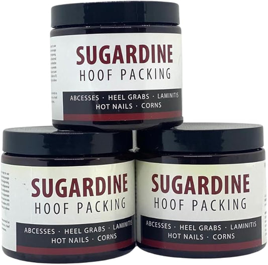 Sugardine Hoof Packing - Official Store, for Equestrians, Horses with Thrush, Bruising, Soreness, Horse Care, Easy Apply Packing