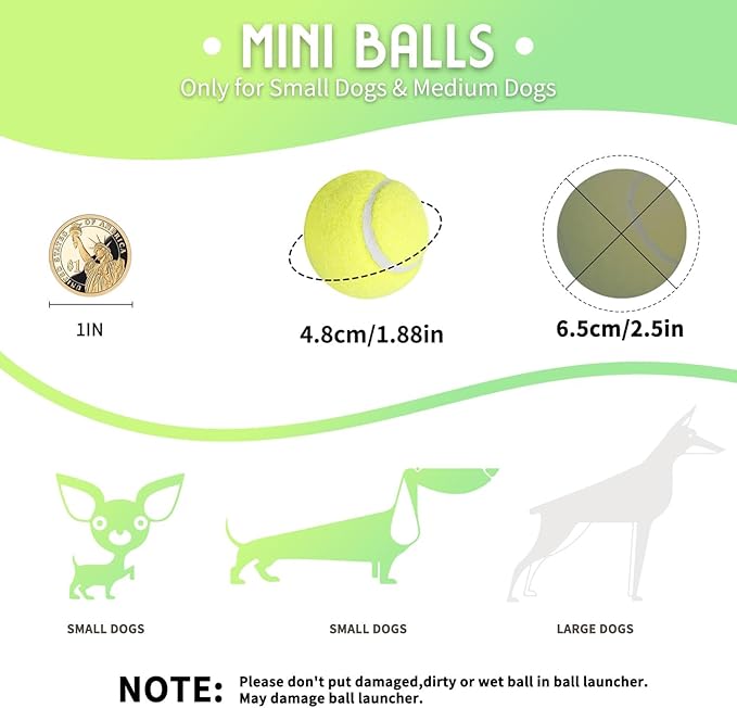 ALL FOR PAWS Dog Ball Launcher Automatic,Automatic Ball Launcher for Dogs,Ball Thrower for Dogs,Dog Toys Interactive,includes 3pcs Tennis Balls for Dogs