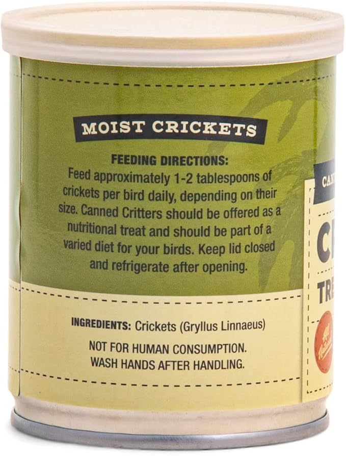 Fluker's Culinary Coop Canned Crickets Chicken Treat, All Natural and Packed with Protein, 2.75 oz