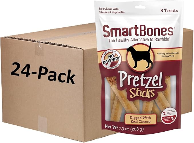 SmartBones No Artificial Colors or Preservatives Pretzel-Style Chews, Treat Your Dog to a Fun Shapped Rawhide-Free Chew