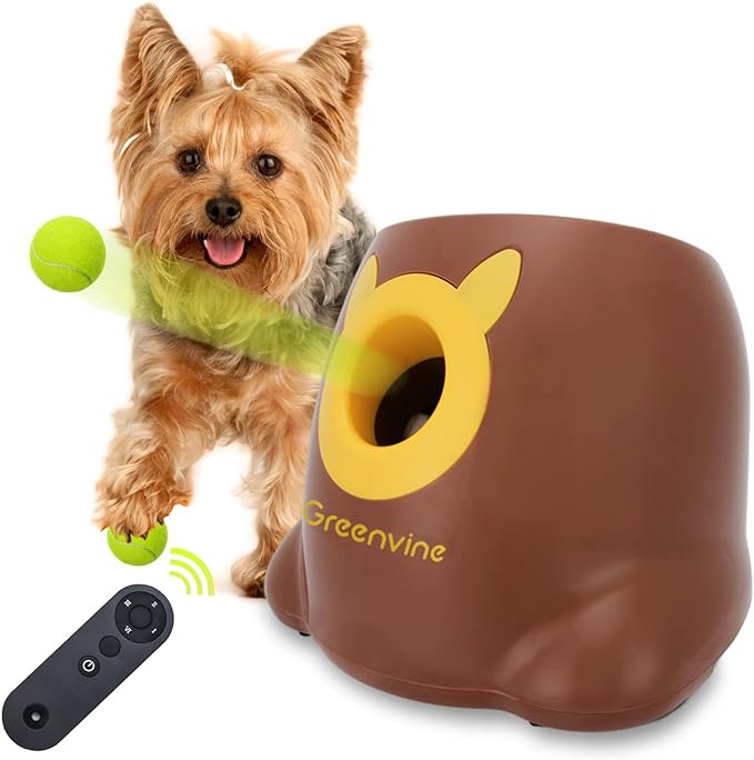 Automatic Dog Ball Launcher Interactive Ball Thrower Fetch it Machine 6 Balls Included