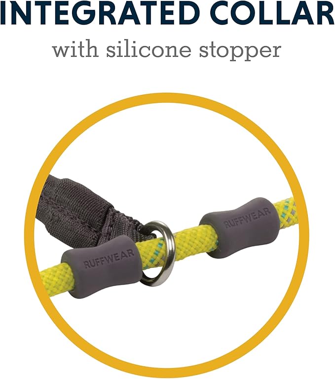 Ruffwear, Just-a-Cinch Dog Leash, 2-in-1 Lead Collar Combination, Lichen Green