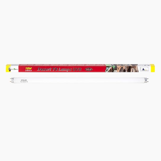 REPTI ZOO Reptile 18W 10.0 UVB Fluorescent Bulb Lamp Desert T8 Bulb 24 Inches