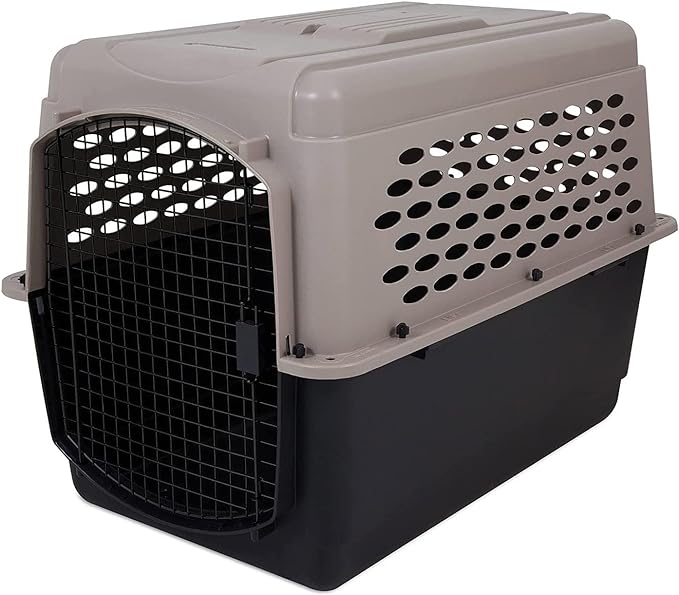 Petmate Vari Dog Kennel 40", Taupe & Black, Portable Dog Crate for Pets 70-90lbs, Made in USA