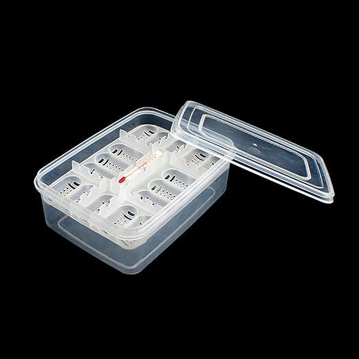 Reptile Egg Incubator Professional Hatcher Hatching Box Case Tray Plastic Breeding Incubator for Hatching Snake,Lizards, Reptiles,Gecko(16 Slots Without Thermometer)