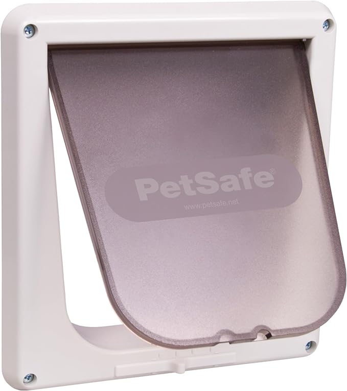 PetSafe Interior Cat Door: 4-Way Locking, Indoor Pet Door Flap - Tinted Privacy Door for Cat Litter Box or Pet Feeder, Built-in Door Lock, Durable Door Frame, DIY Easy Install, Hardware Kit Included