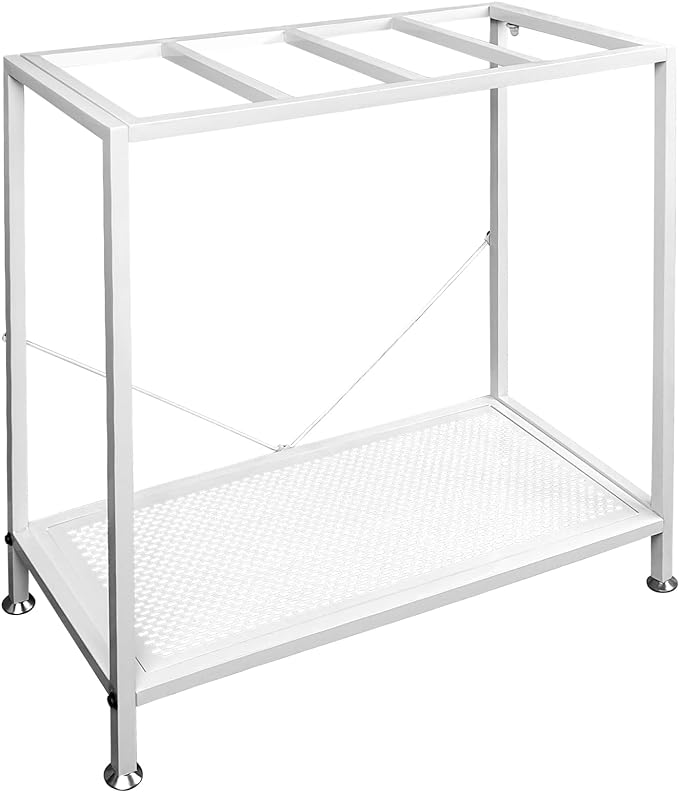 Fish Tank Stand: The Perfect 29 Gallon Metal Aquarium Stand Measuring 32.7" W x 13" D x 32.3" H to Fit Your Aquatic Display Needs.(29 Gallon-White)